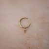 Charm-Moissanite-and-Dot-Hoop-Small-14k-Gold